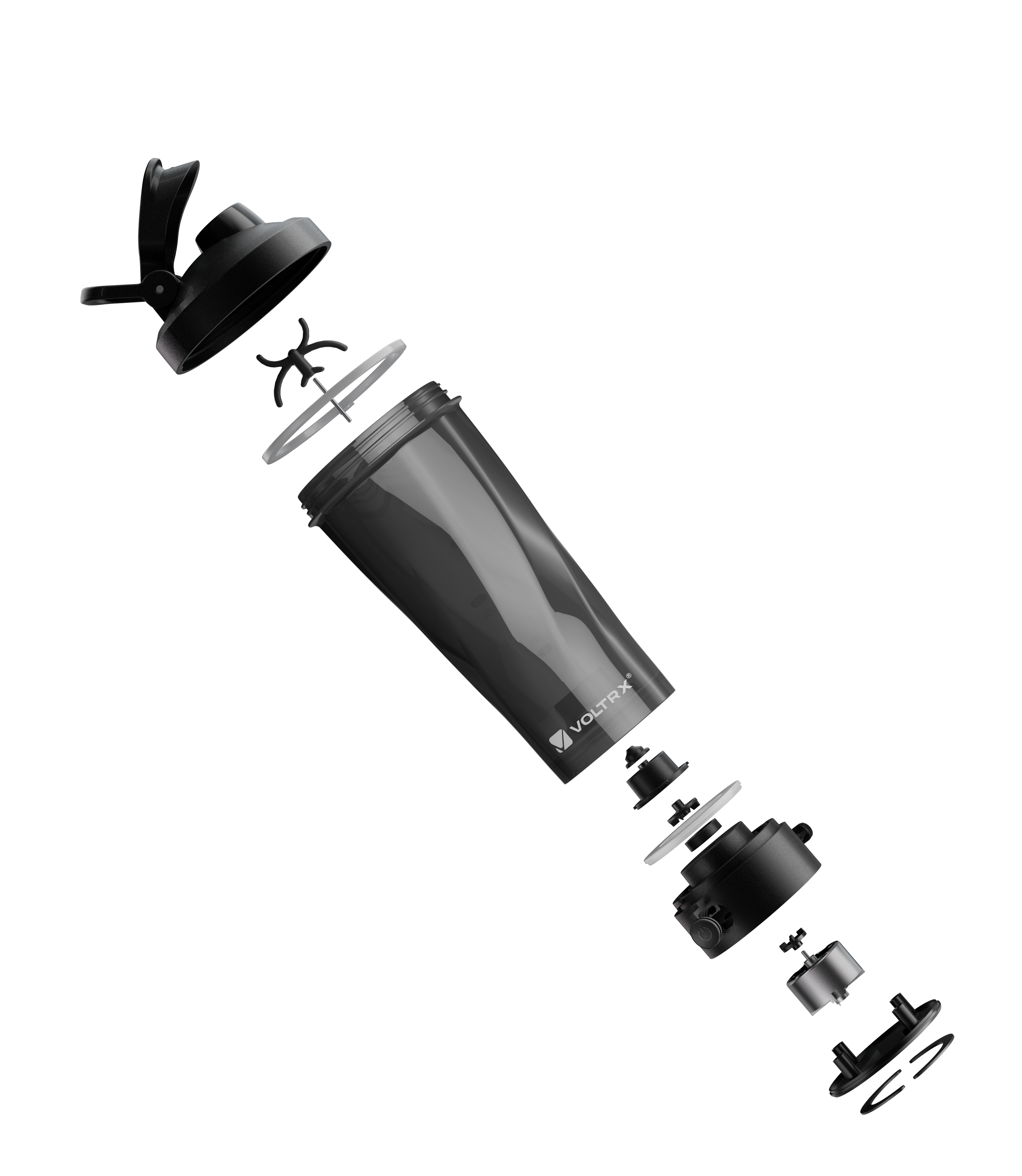 VOLTRX shaker bottle exploded view